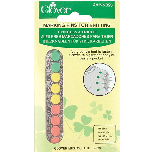 NEW CLOVER KNITTING MARKING PINS  Flat Head Pins for Pinning Knitting Projects 